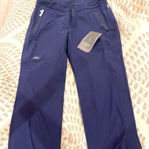 KJUS women’s 3L golf rain pants, dark blue, brand new with original tags
